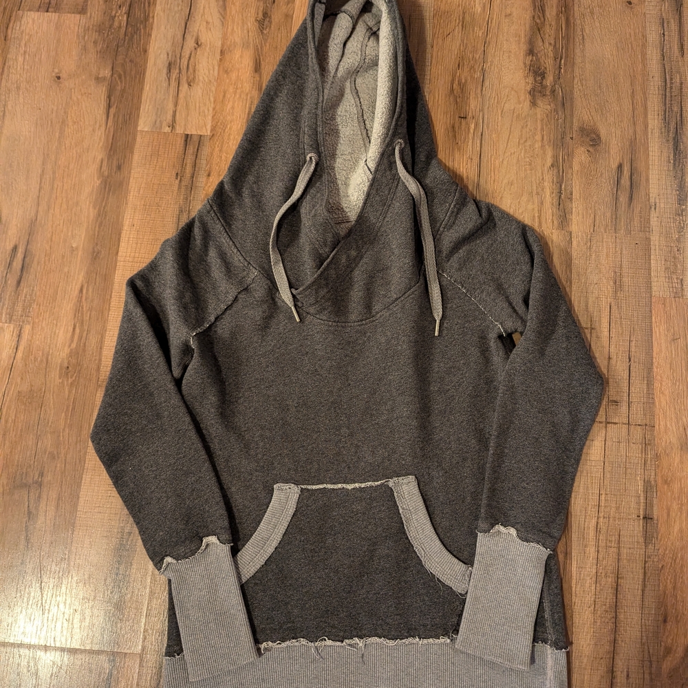 Women's Gray Hooded Sweater